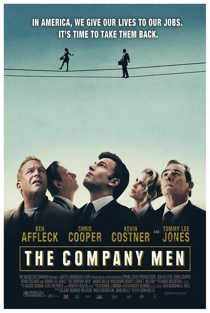 The Company Men 2010 - Kevin Costner - Vintage Classic Movie Poster