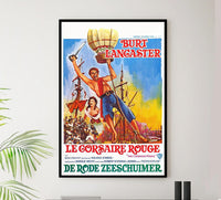 The Crimson Pirate 1952 - Belgium - Vintage Pirate Classic Movie Poster