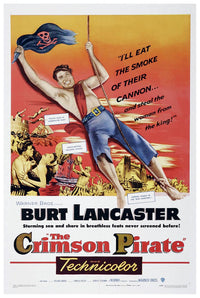 The Crimson Pirate 1952 - Vintage Pirate Classic Movie Poster