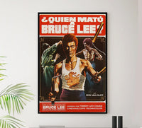The Death of Bruce Lee - 1975 - Spanish - Vintage Classic Kung Fu Movie Poster