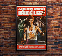 The Death of Bruce Lee - 1975 - Spanish - Vintage Classic Kung Fu Movie Poster