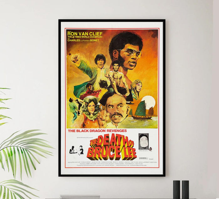 The Death of Bruce Lee - 1975 - Vintage Classic Kung Fu Movie Poster