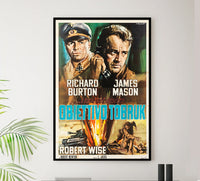 The Desert Rats 1953 - Richard Burton - Italy - Classic Movie Poster