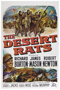 The Desert Rats 1953 - Richard Burton - US - Classic Movie Poster