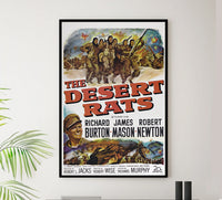 The Desert Rats 1953 - Richard Burton - US - Classic Movie Poster