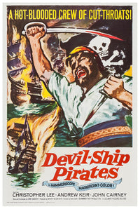 The Devil-Ship Pirates 1964 - Vintage Pirate Classic Movie Poster