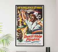 The Devil-Ship Pirates 1964 - Vintage Pirate Classic Movie Poster