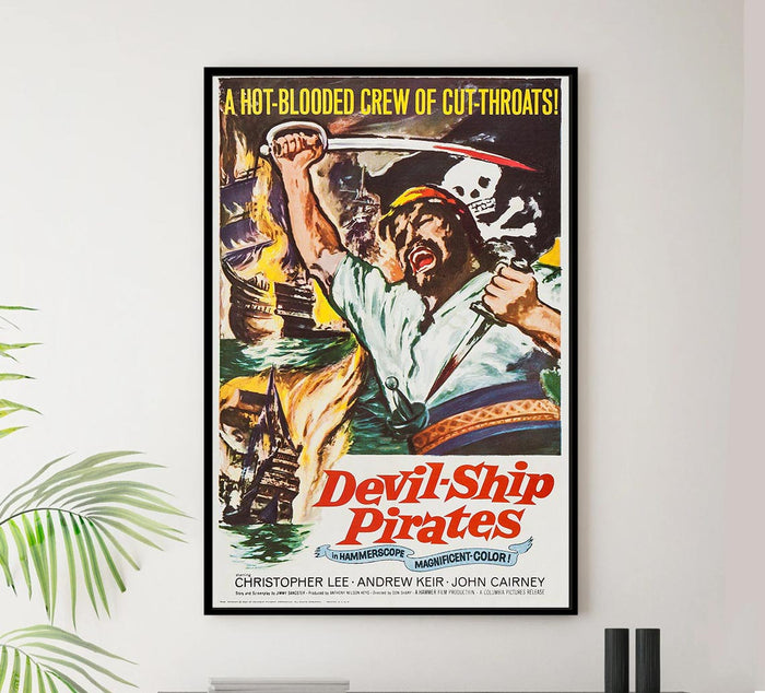 The Devil-Ship Pirates 1964 - Vintage Pirate Classic Movie Poster