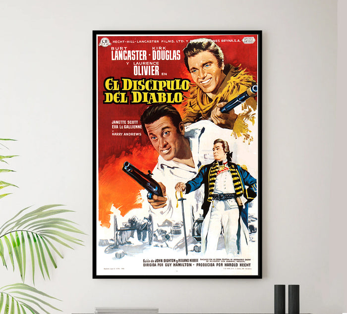The Devil's Disciple 1959 - Laurence Olivier - Spain - Classic Movie Poster