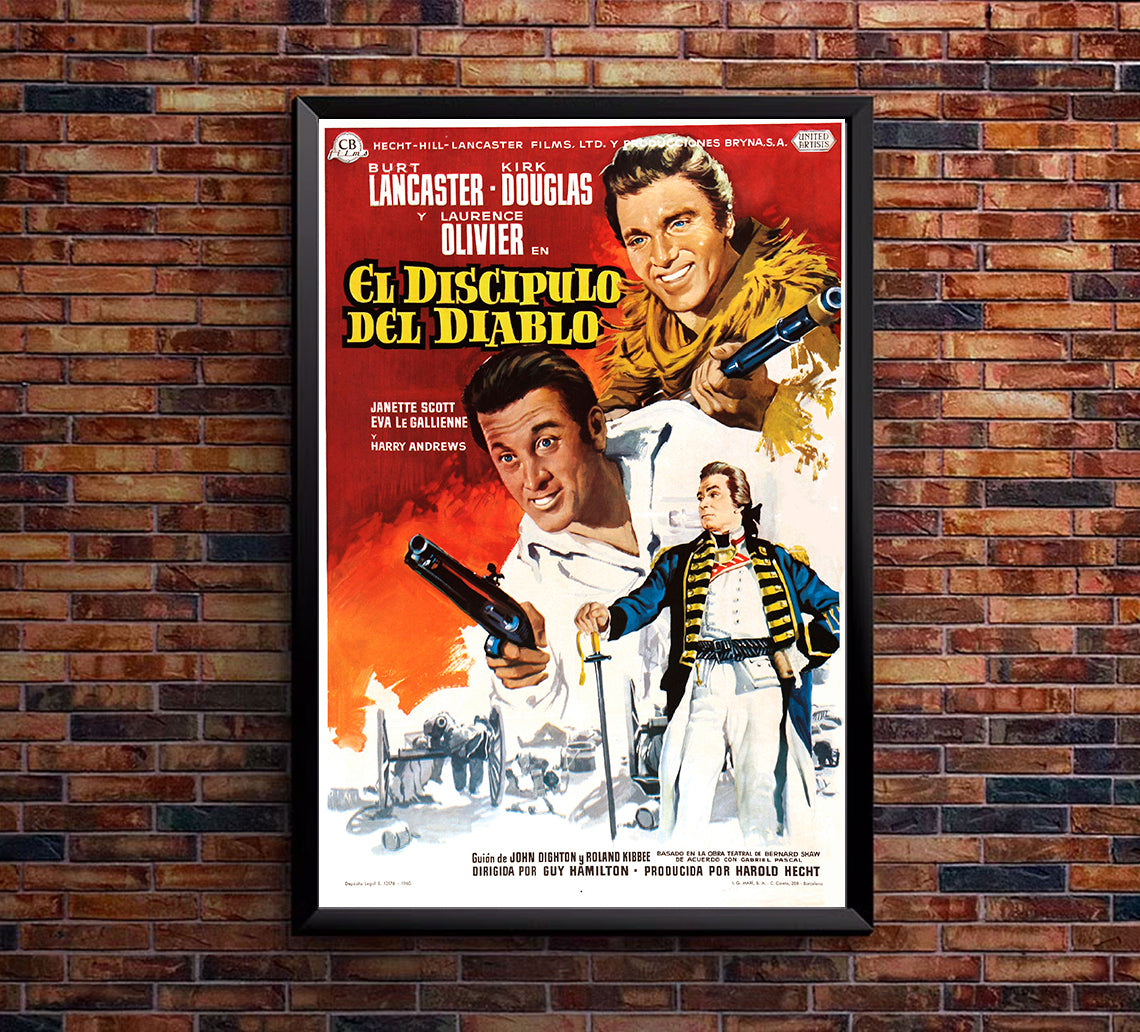 The Devil's Disciple 1959 - Laurence Olivier - Spain - Classic Movie Poster