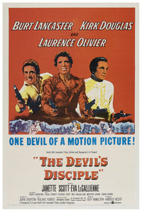 The Devil's Disciple 1959 - Laurence Olivier - US - Classic Movie Poster