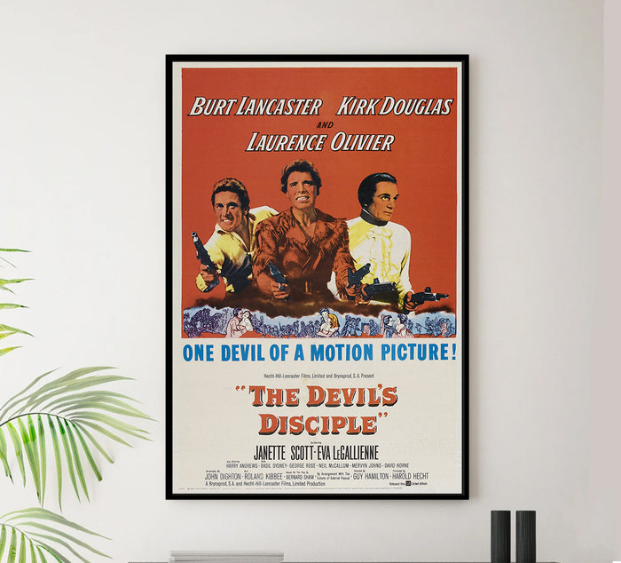 The Devil's Disciple 1959 - Laurence Olivier - US - Classic Movie Poster