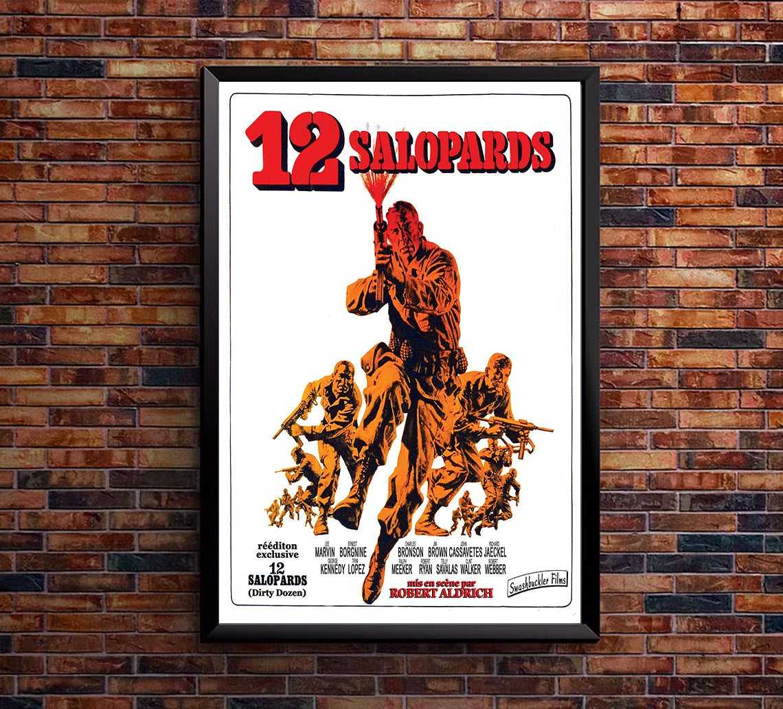 The Dirty Dozen 1967 - France - Classic Movie Poster