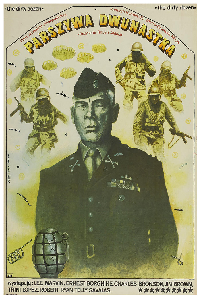The Dirty Dozen 1967 - Poland - Classic Movie Poster