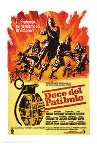 The Dirty Dozen 1967 - Spain - Classic Movie Poster