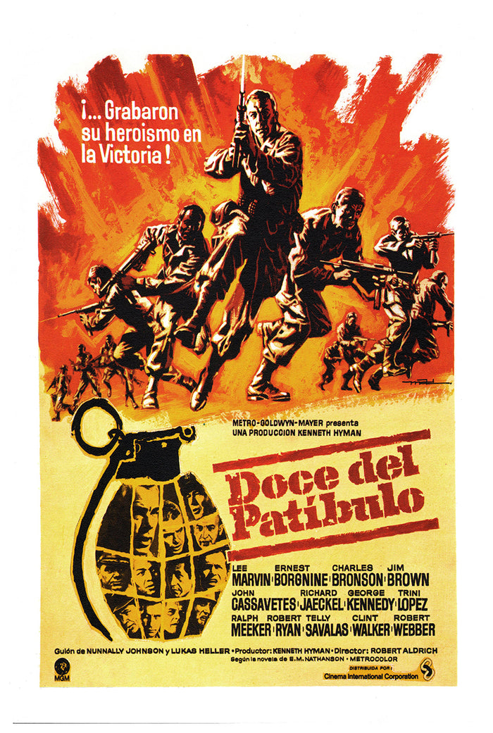 The Dirty Dozen 1967 - Spain - Classic Movie Poster