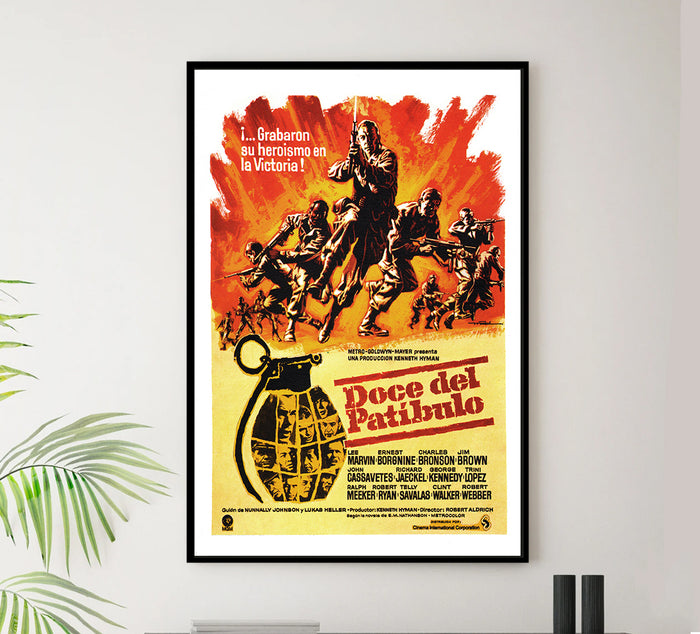The Dirty Dozen 1967 - Spain - Classic Movie Poster