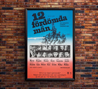 The Dirty Dozen 1967 - Sweden- Classic Movie Poster