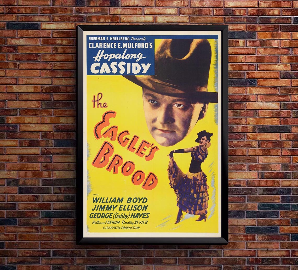 The Eagle's Brood 1935 - William Boyd - Classic Western Movie Poster