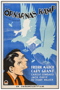 The Eagle and the Hawk 1933 - Cary Grant - Sweden - Classic Movie Poster