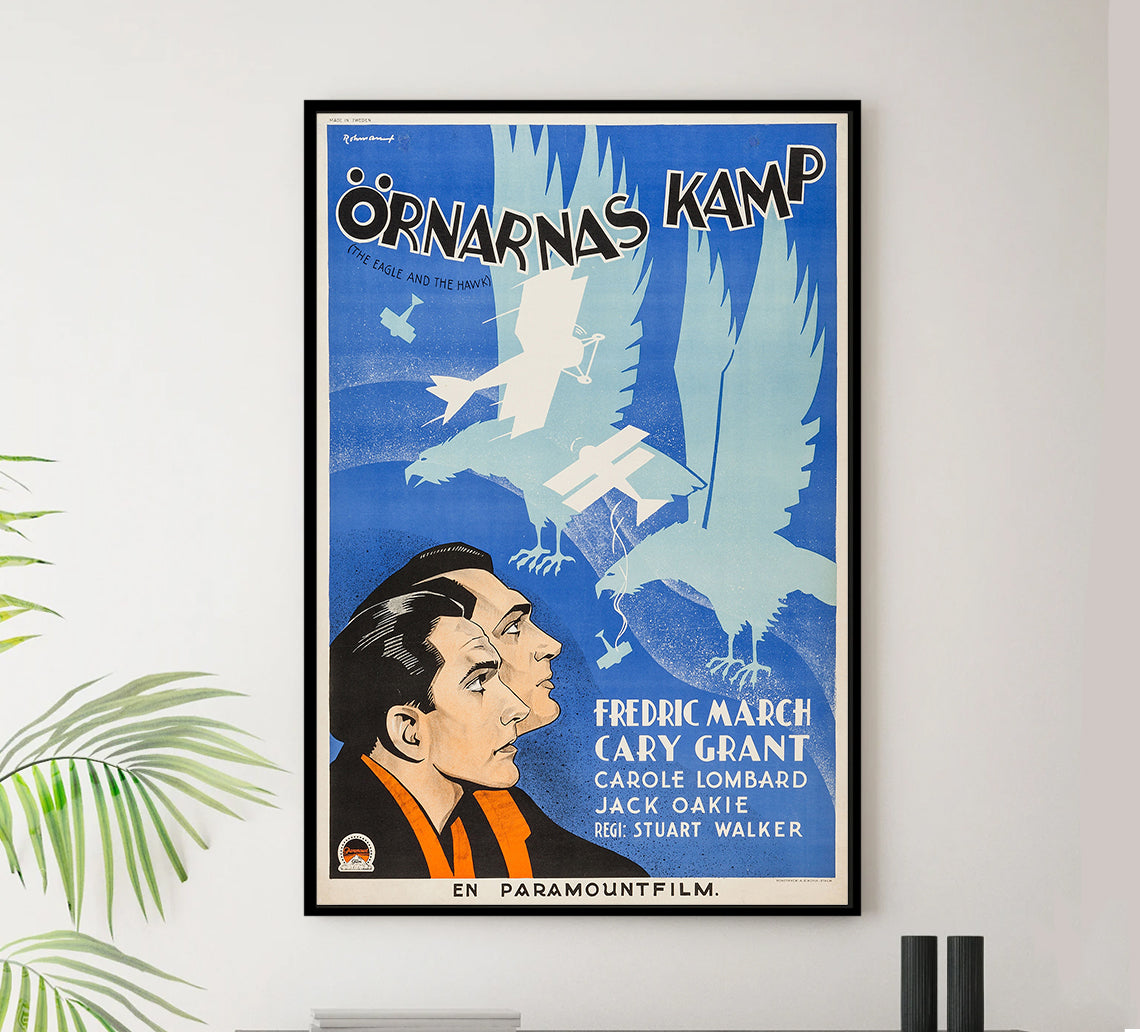 The Eagle and the Hawk 1933 - Cary Grant - Sweden - Classic Movie Poster