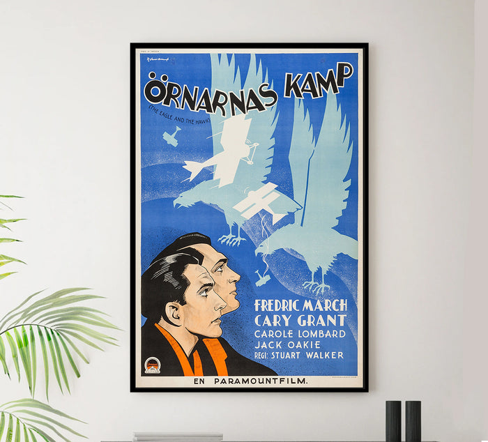 The Eagle and the Hawk 1933 - Cary Grant - Sweden - Classic Movie Poster
