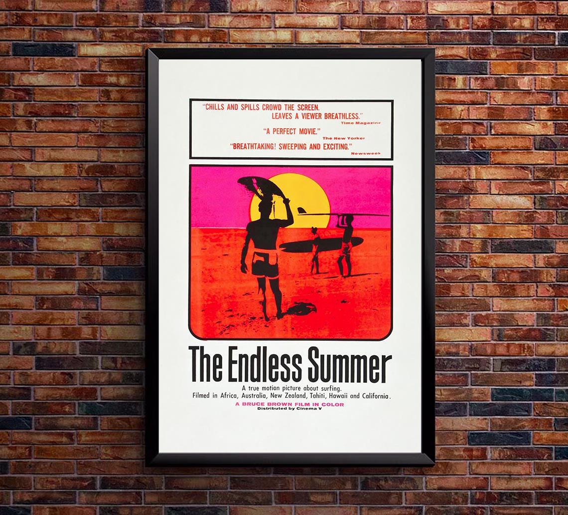 The Endless Summer 1966 v2 - Vintage Sports Classic Movie Poster