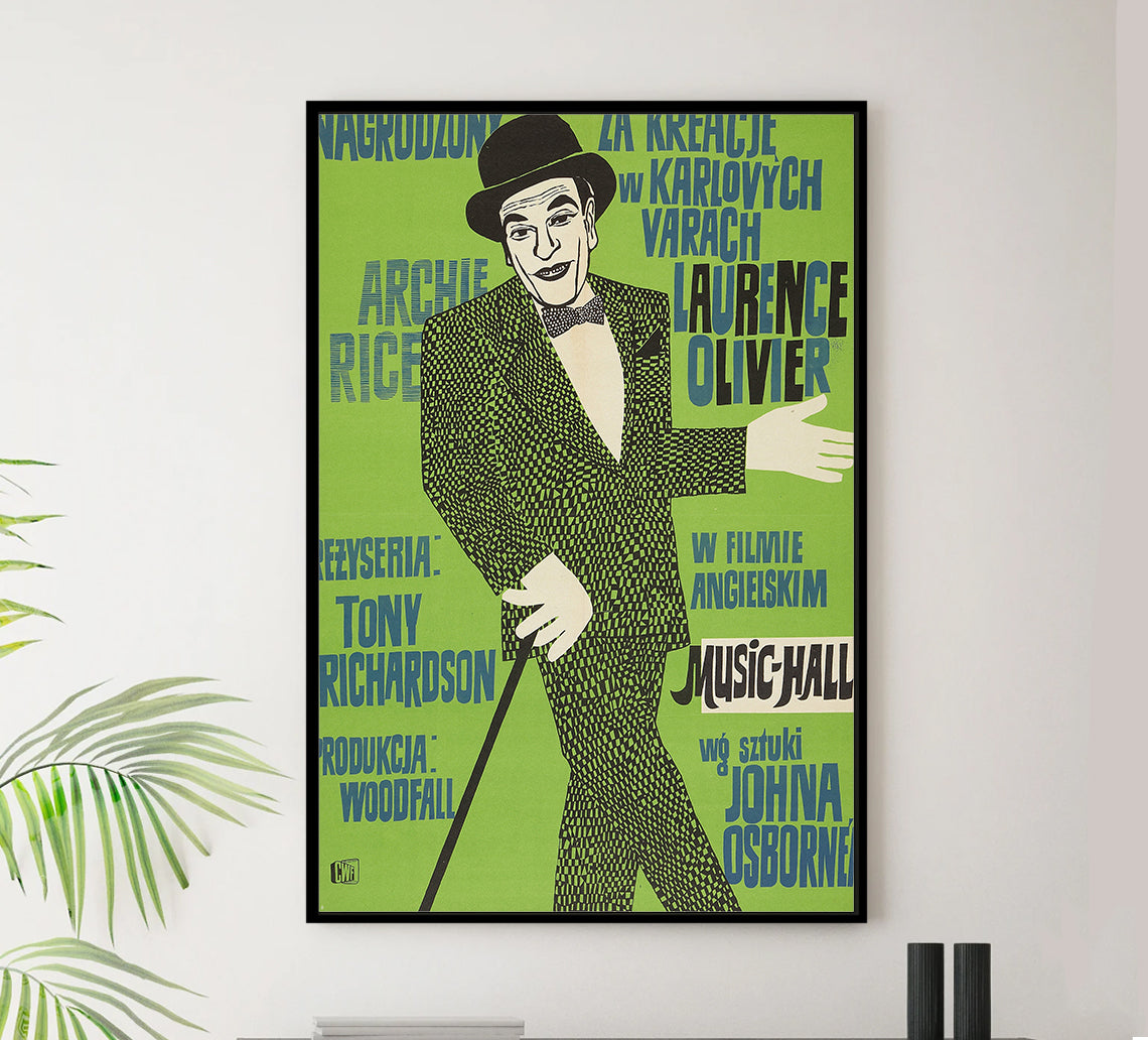 The Entertainer 1960 - Laurence Olivier - Poland - Classic Movie Poster