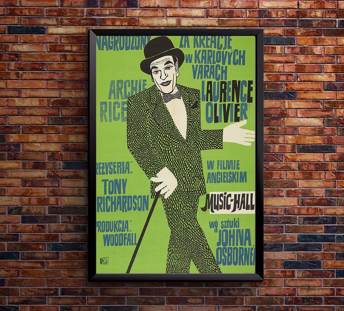 The Entertainer 1960 - Laurence Olivier - Poland - Classic Movie Poster