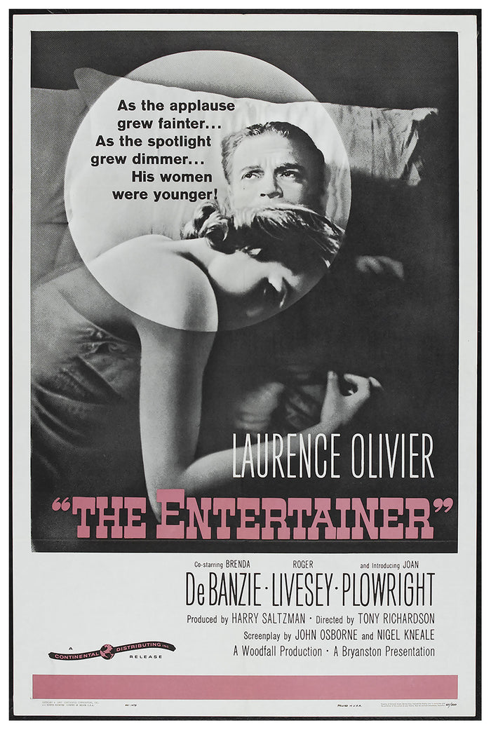 The Entertainer 1960 - Laurence Olivier - US - Classic Movie Poster
