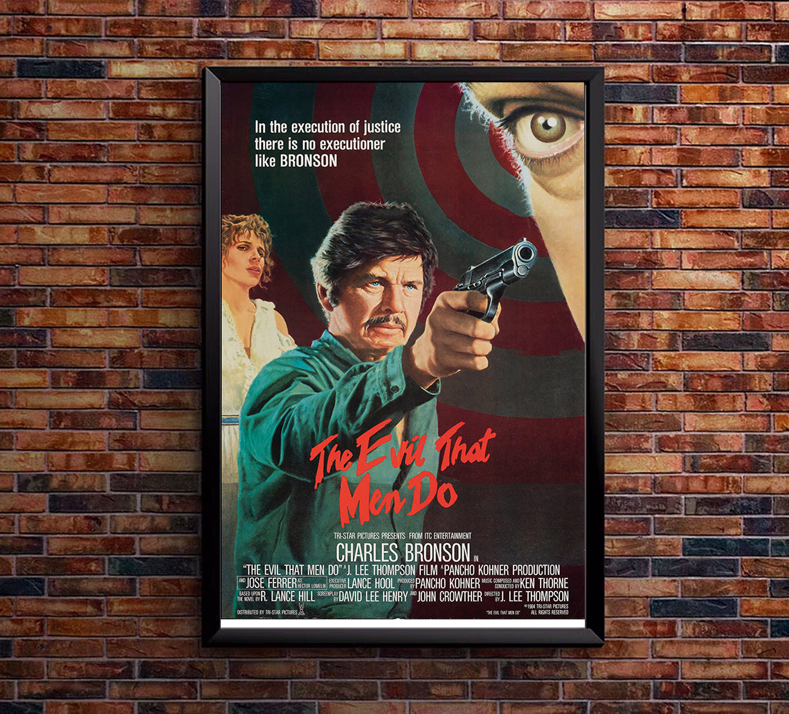 The Evil That Men Do 1984 - Charles Bronson - US (2) - Classic Movie Poster