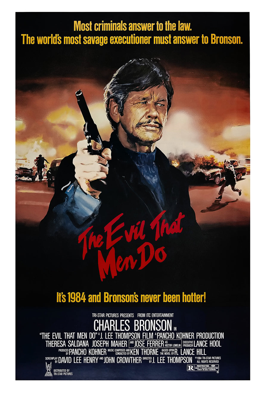 The Evil That Men Do 1984 - Charles Bronson - US - Classic Movie Poster