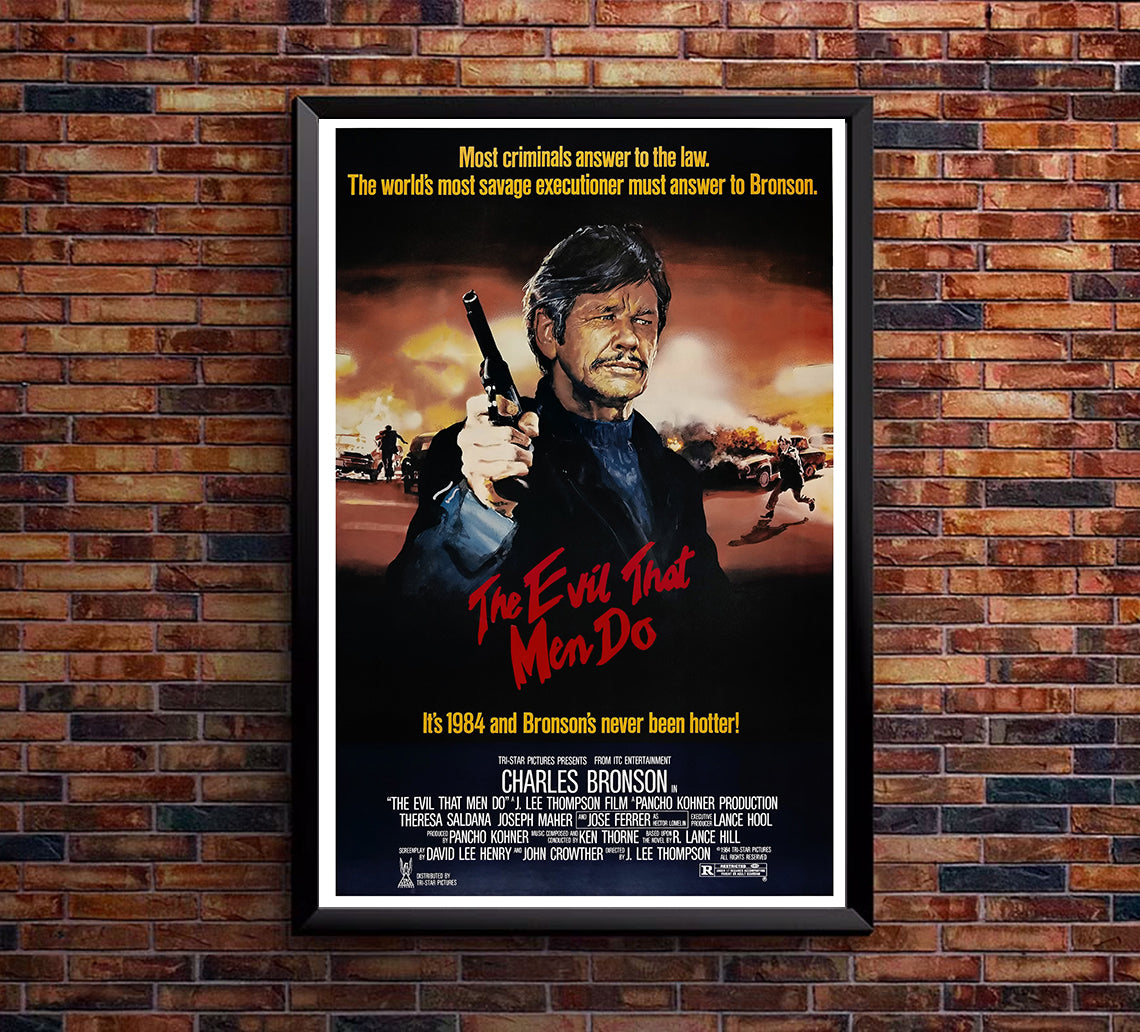The Evil That Men Do 1984 - Charles Bronson - US - Classic Movie Poster
