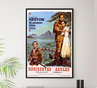 The Far Horizons 1955 - Spanish - Charlton Heston - Vintage Classic Movie Poster