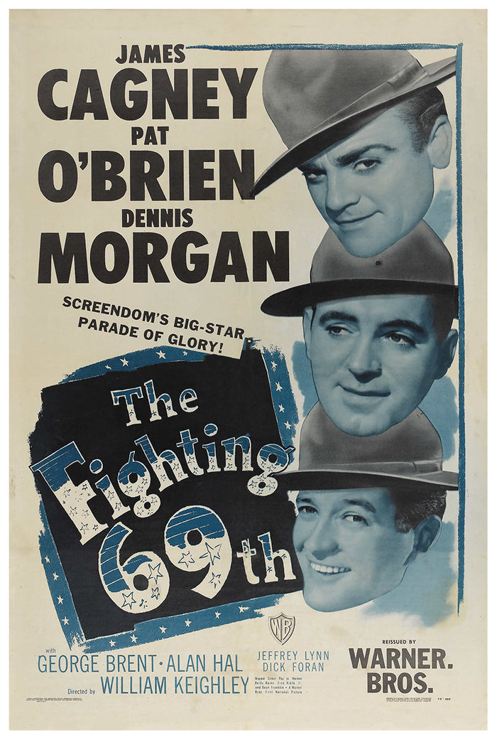 The Fighting 69th 1940 - James Cagney - US (2) - Classic Movie Poster