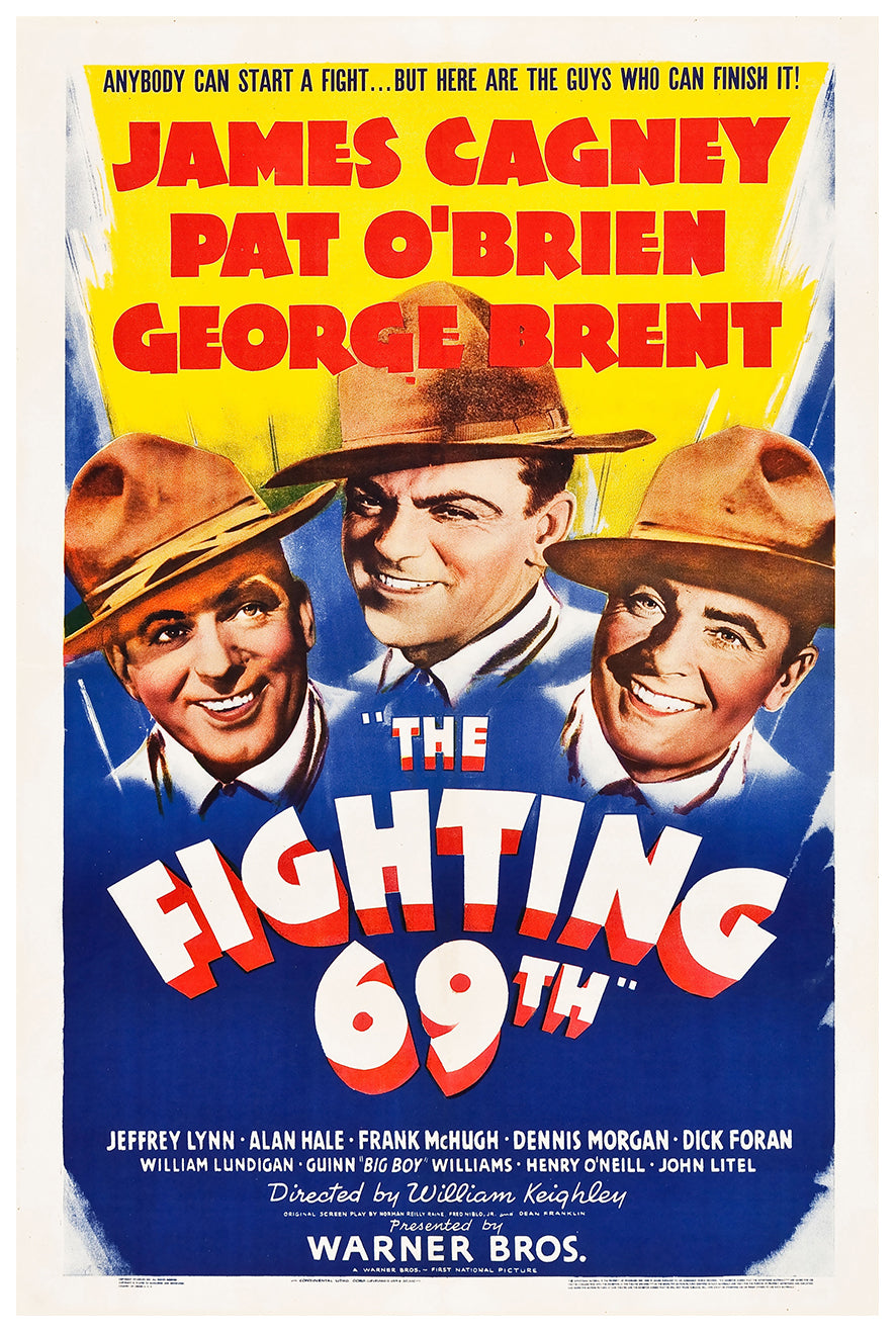 The Fighting 69th 1940 - James Cagney - US - Classic Movie Poster