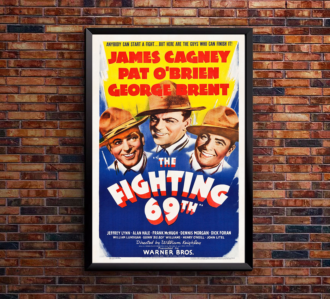 The Fighting 69th 1940 - James Cagney - US - Classic Movie Poster