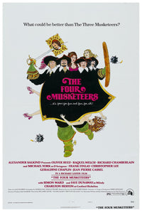 The Four Musketeers 1974 - Charlton Heston - Vintage Classic Movie Poster