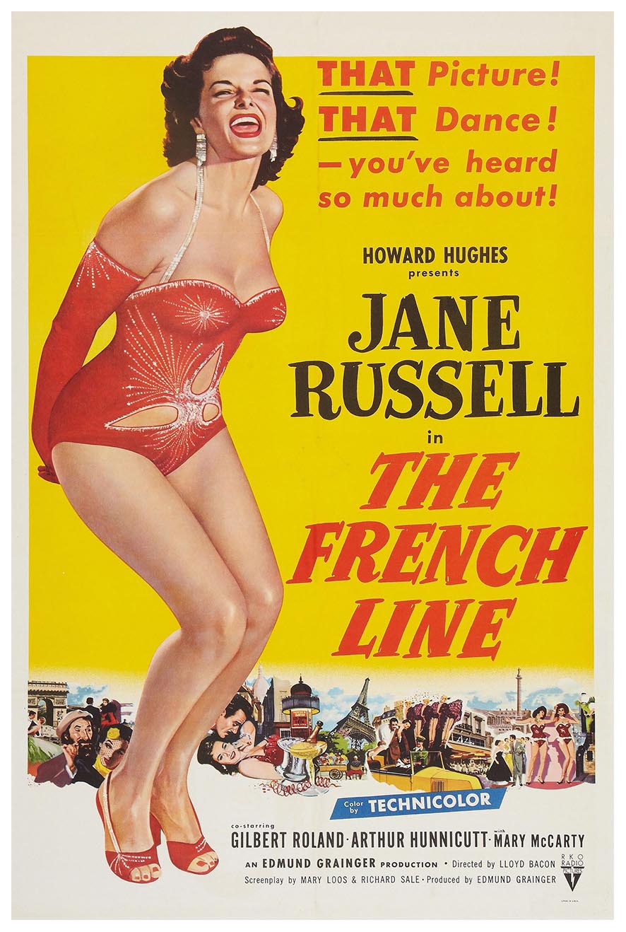 The French Line 1954 v1 - Vintage Classic Movie Poster