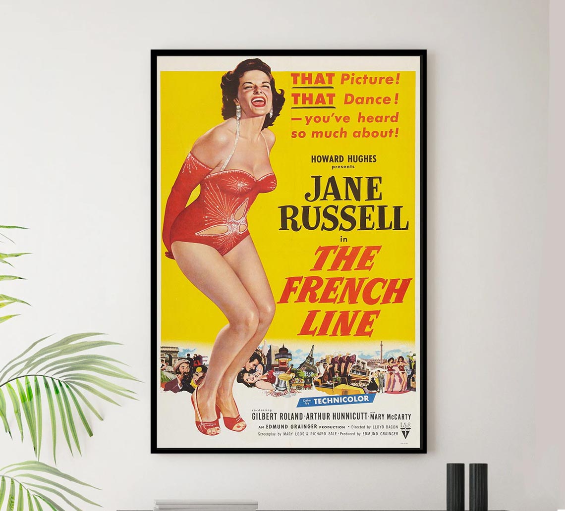 The French Line 1954 v1 - Vintage Classic Movie Poster