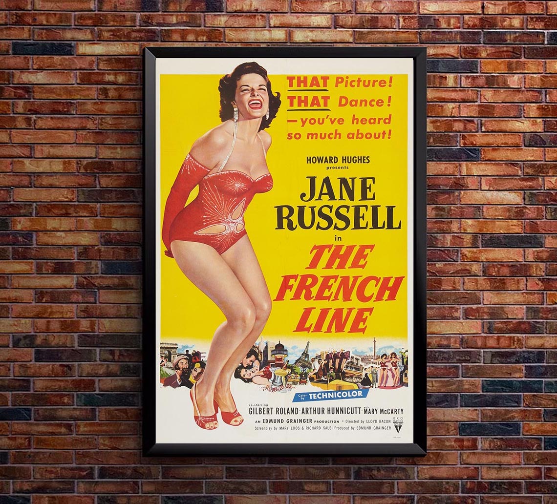 The French Line 1954 v1 - Vintage Classic Movie Poster