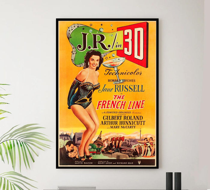 The French Line 1954 v2 - Vintage Classic Movie Poster
