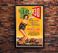 The French Line 1954 v2 - Vintage Classic Movie Poster