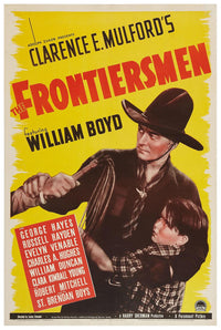 The Frontiersmen 1938 - William Boyd - Classic Western Movie Poster