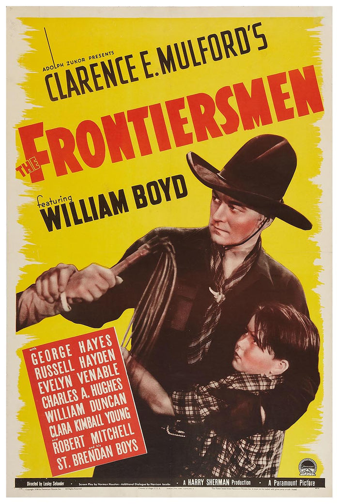 The Frontiersmen 1938 - William Boyd - Classic Western Movie Poster