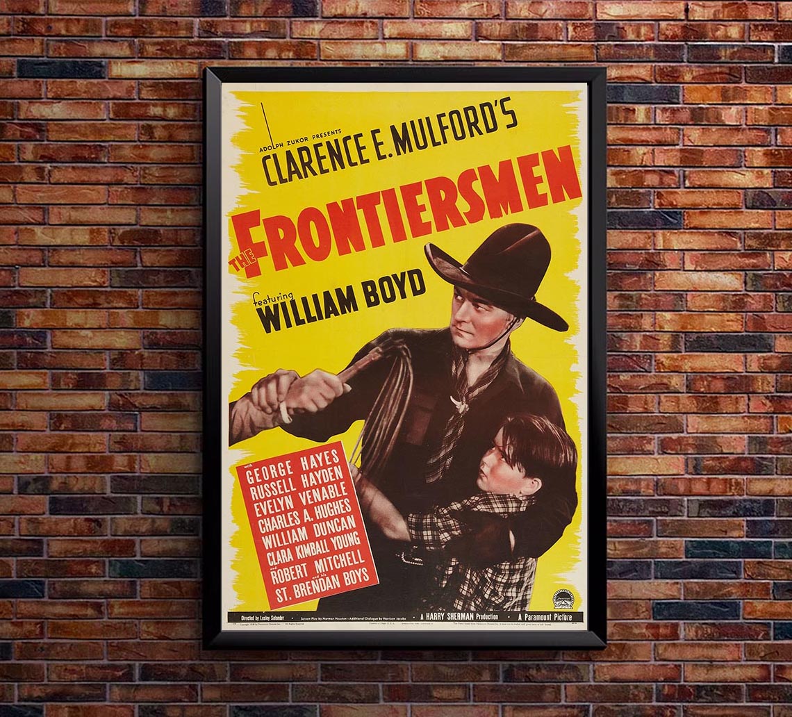 The Frontiersmen 1938 - William Boyd - Classic Western Movie Poster