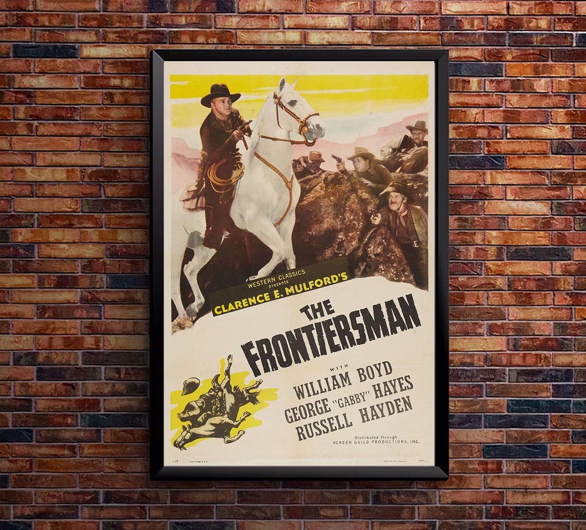 The Frontiersmen 1938 v2 - William Boyd - Classic Western Movie Poster