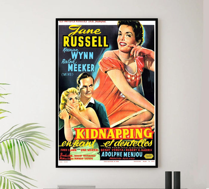 The Fuzzy Pink Nightgown 1957 - Belgium - Vintage Classic Movie Poster