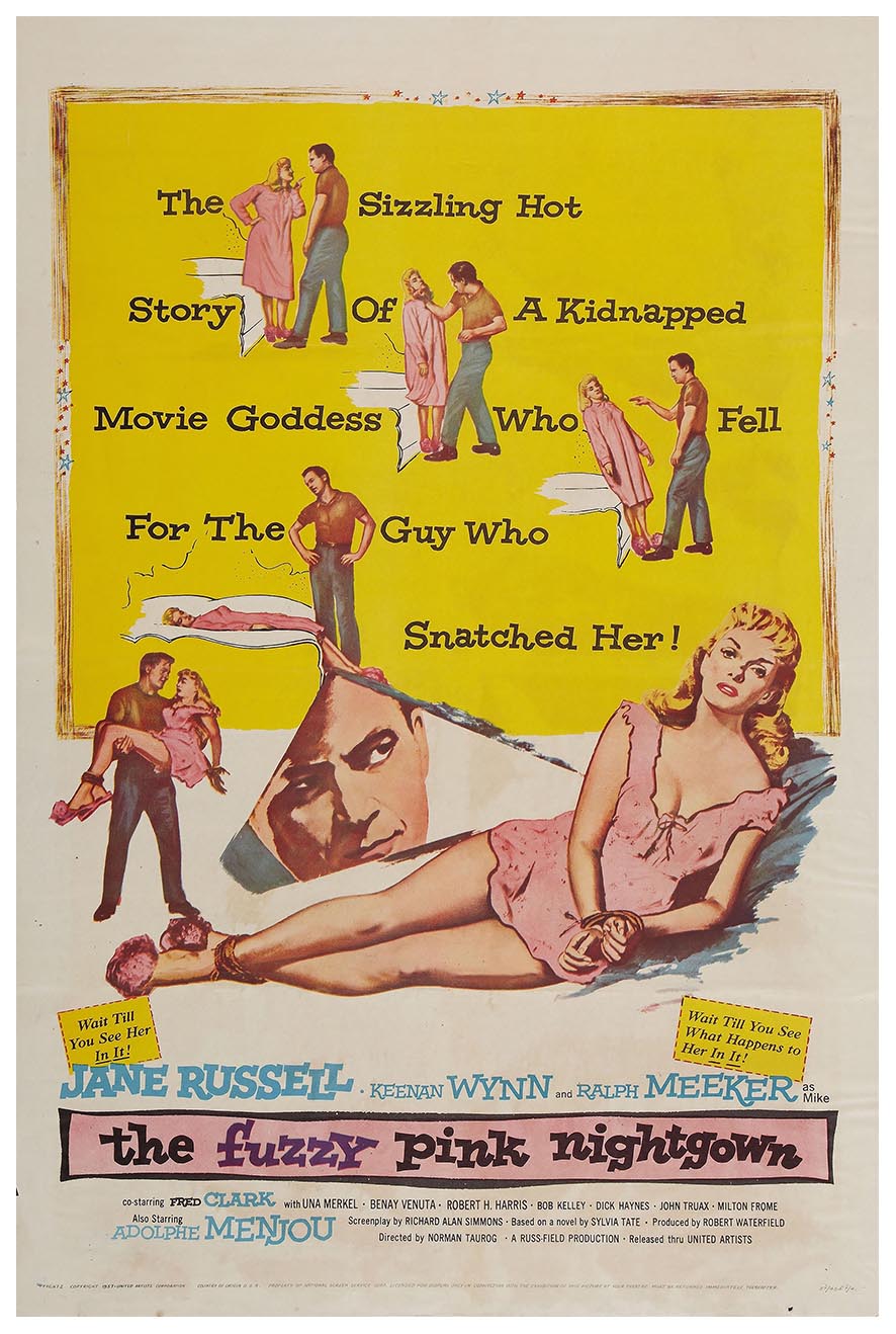 The Fuzzy Pink Nightgown 1957- Jane Russell - Vintage Classic Movie Poster