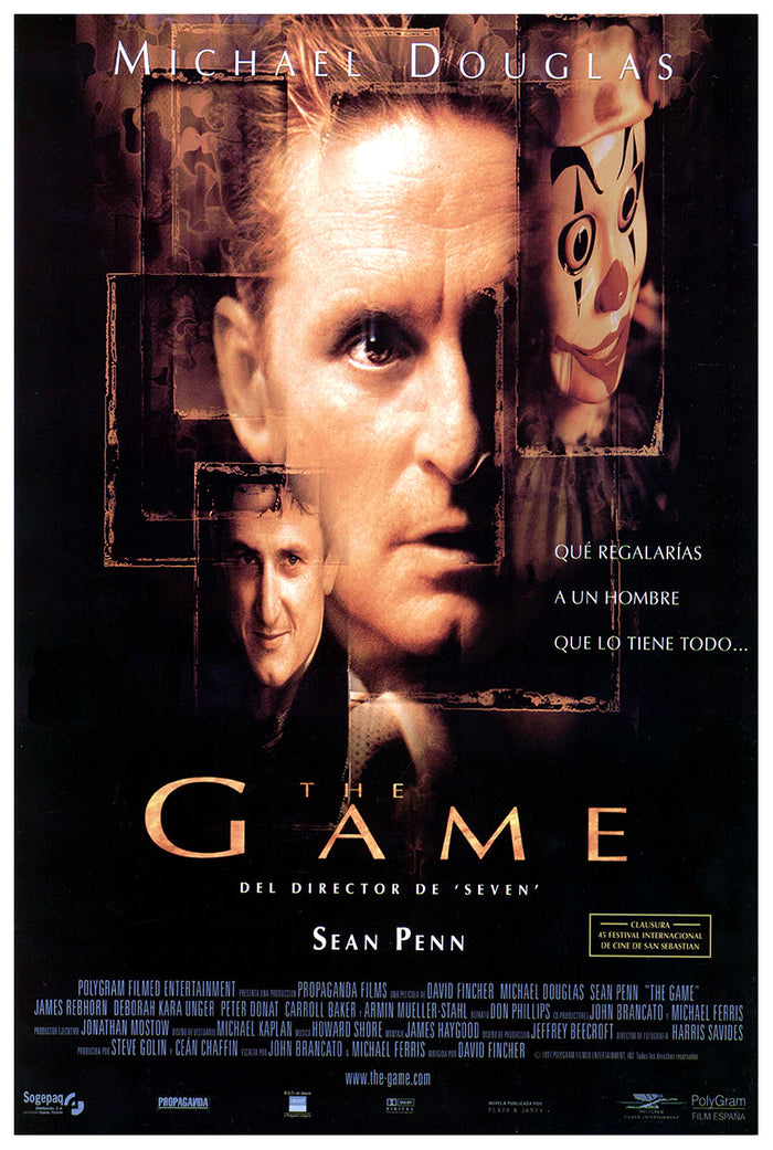 The Game 1997 - Michael Douglas - Spain - Classic Movie Poster